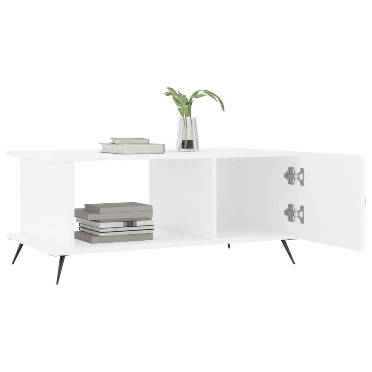 COUCHTISCH Weiß 90x50x40 cm Holzwerkstoff - Weiß, Holzwerkstoff (90/50/40cm) - furnicato