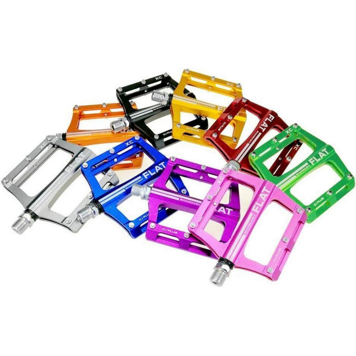 FAHRRADPEDALE Aluminium Rot MTB/BMX 100 x 98 x 14 mm - Rot, Metall (9.8/1.5/10cm)