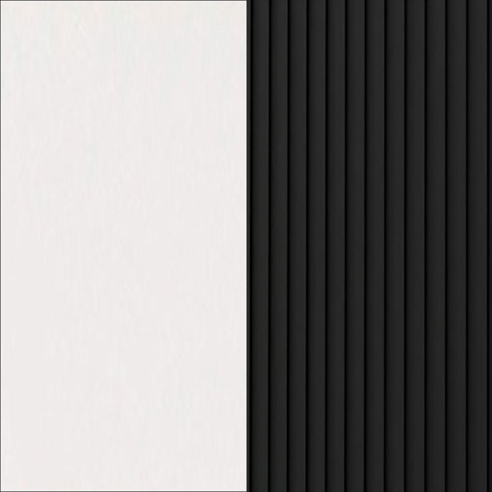 KÜCHENHÄNGESCHRANK Lamello W3/90 Schwarz Matt / Weiß 90 / 32,5 / 72cm - Schwarz/Weiß, Holz/Holzwerkstoff (90/72/32.5cm) - Feldmann-Wohnen