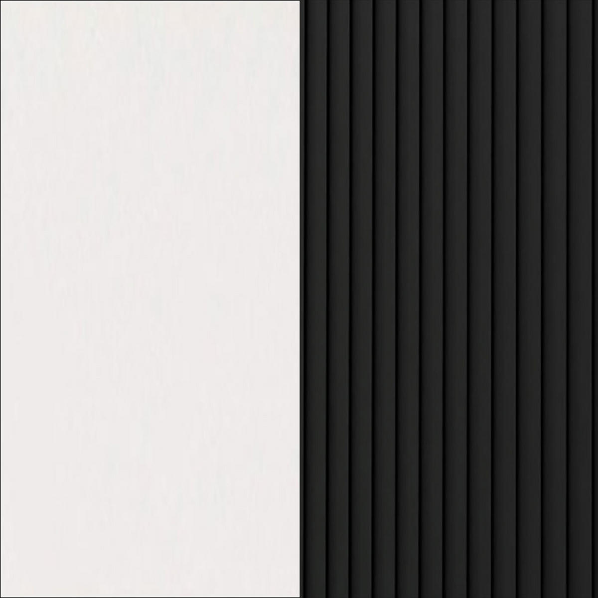 KÜCHENHÄNGESCHRANK Lamello W4/80 Schwarz Matt / Weiß 80 / 32,5 / 96cm - Schwarz/Weiß, Holz/Holzwerkstoff (80/96/32.5cm) - Feldmann-Wohnen