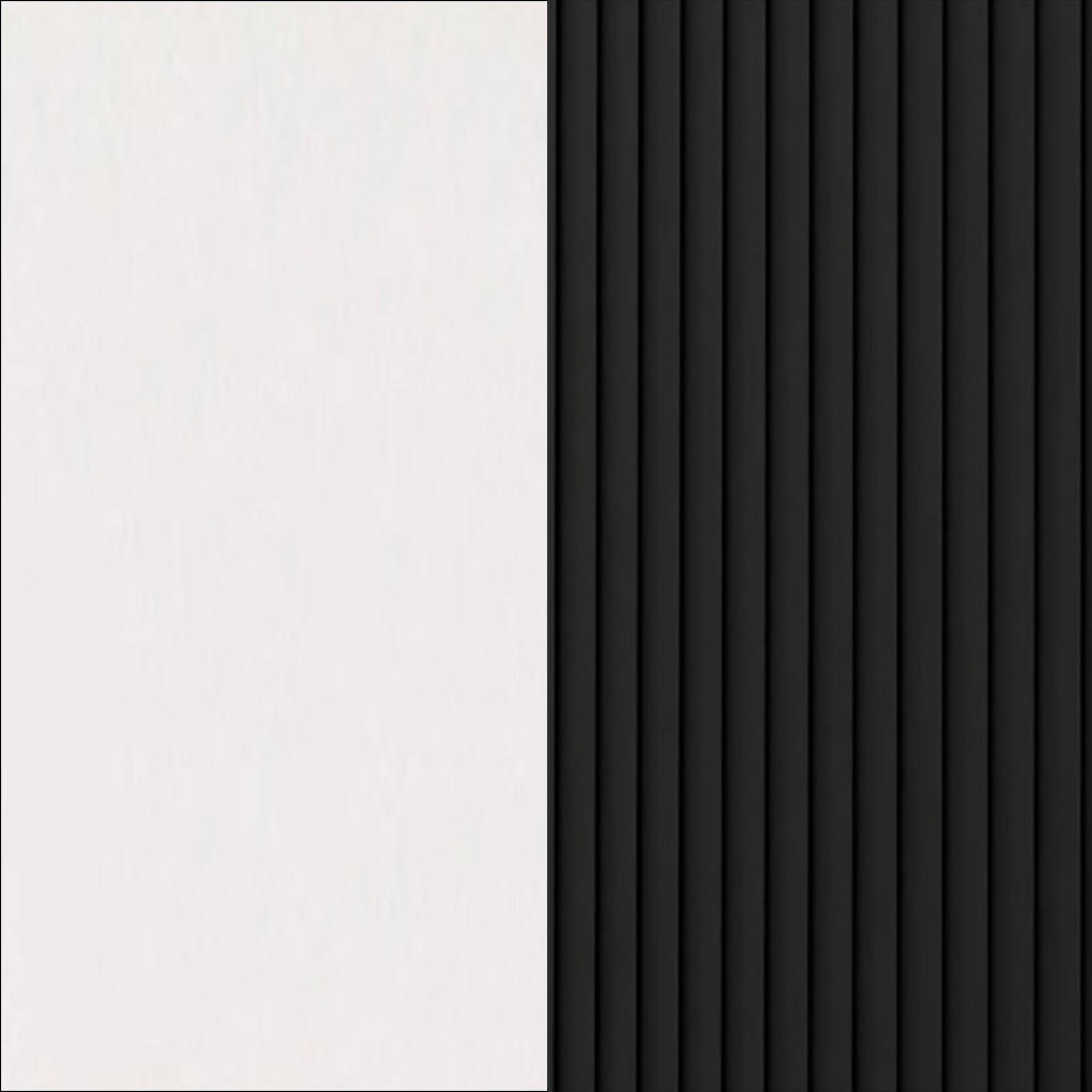 Thumbnail - Feldmann-Wohnen Hängeschrank, Schwarz, Weiß, Holz, 2 Fächer, Rechteckig, 30x72x32.5 cm, Küchen, Küchenmöbel, Küchenschrä...