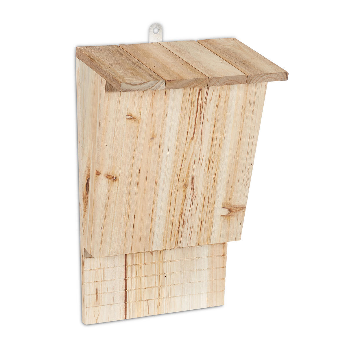 FLEDERMAUSKASTEN - Hellbraun, Holz/Metall (22.5/34/13cm) - Relaxdays