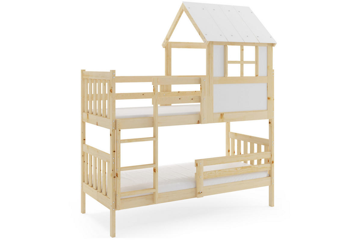 ETAGENBETT KACPER 190x90cm mit Dach - Kieferfarben, Holz (90/190cm) - Interbeds