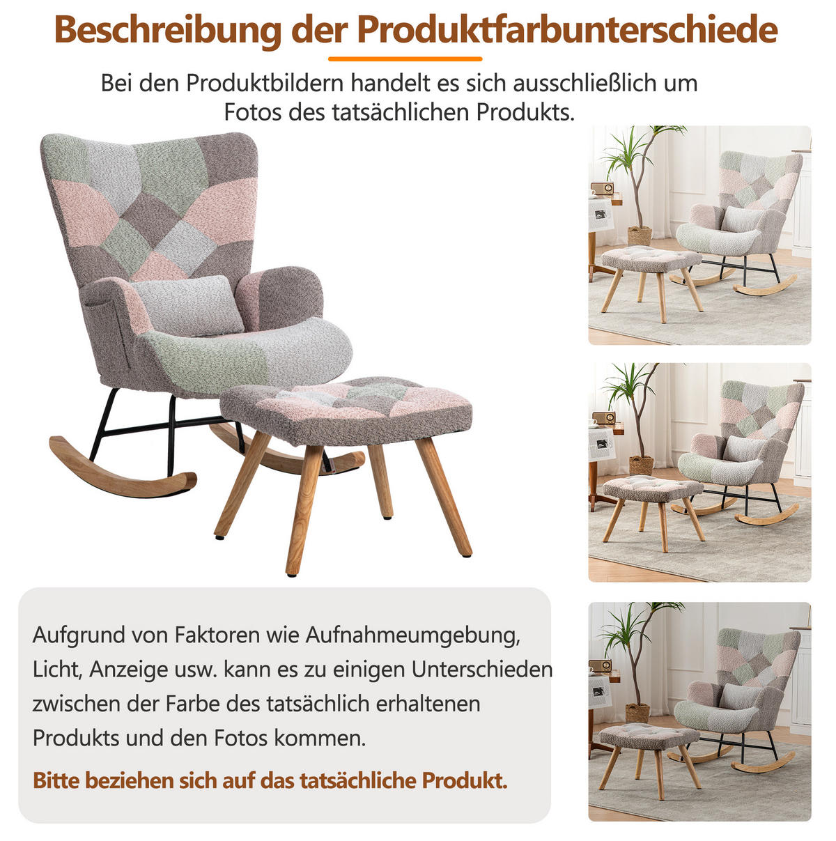 HOUPACÍ židle 93 cm barevné, sametové, s podnožkou a bederním polštářem - různobarevná, textil (83/91/68cm) - BEAOK