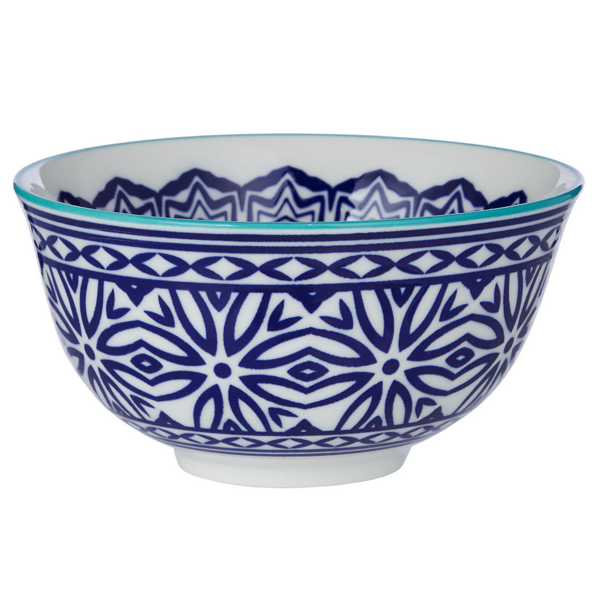 SCHALEN 6er-Set Ornaments 240 ml - Blau, Keramik (11/11/5cm) - Butlers