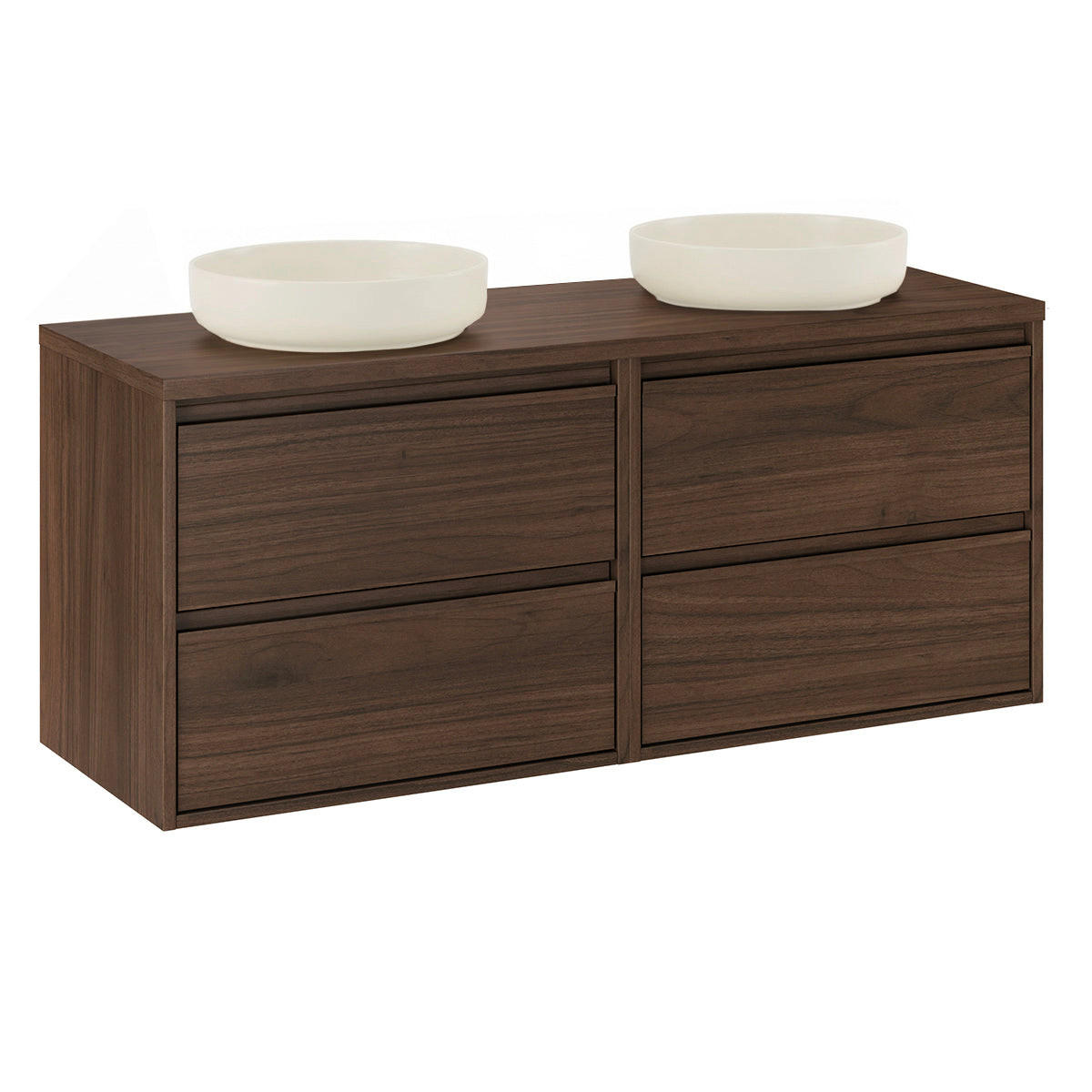 DOPPELWASCHTISCH 120cm Edmé Holz - Braun, Holzwerkstoff (120/52.2/46cm) - Petits-meubles