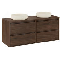 DOPPELWASCHTISCH 120cm Edmé Holz - Braun, Holzwerkstoff (120/52.2/46cm) - Petits-meubles