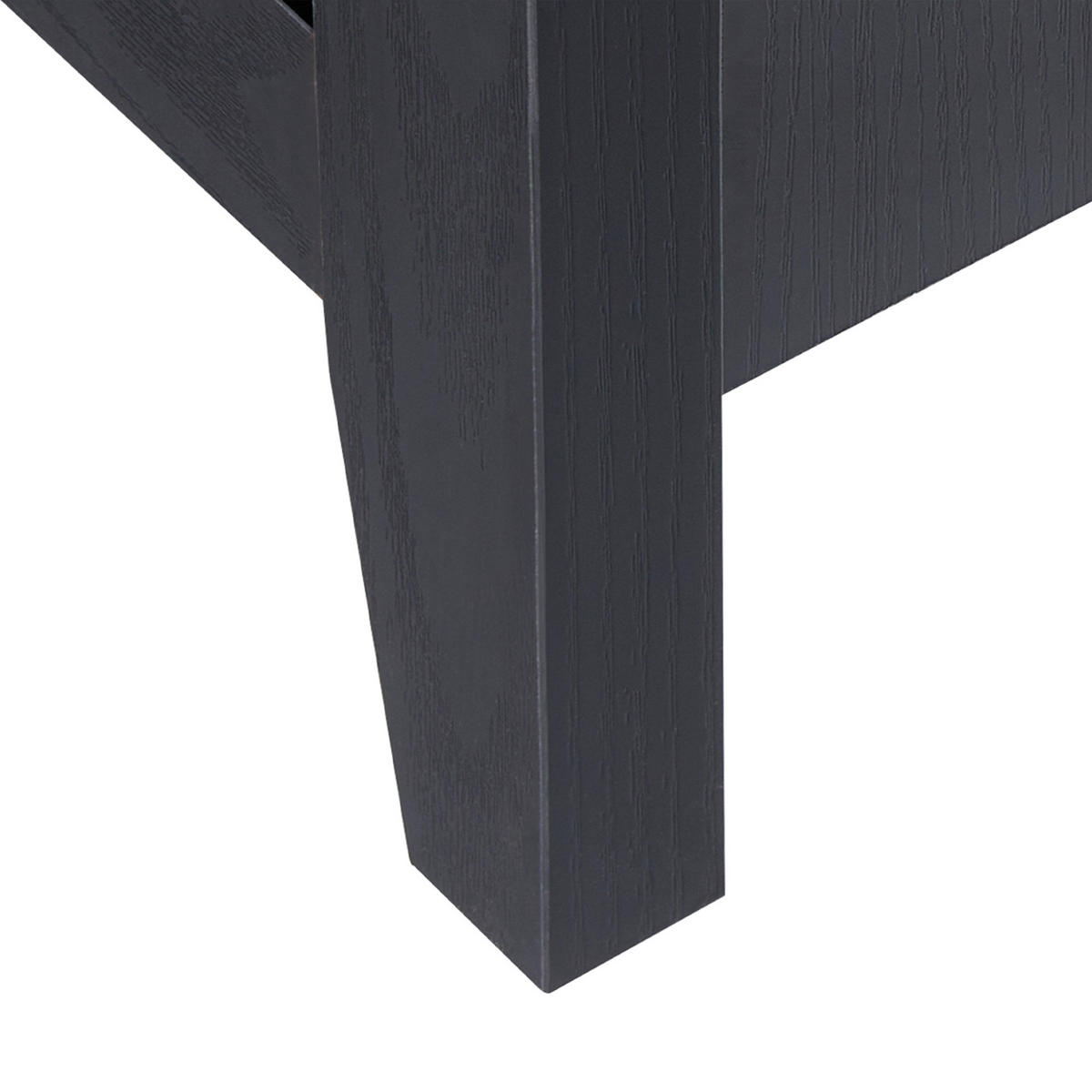 ORGANIZATOR ZA ČEVLJE s stojalom za oblačila črna/svetlo rjava Durack - svetlo rjava/črna, leseni material (76/170/39cm) - Beliani