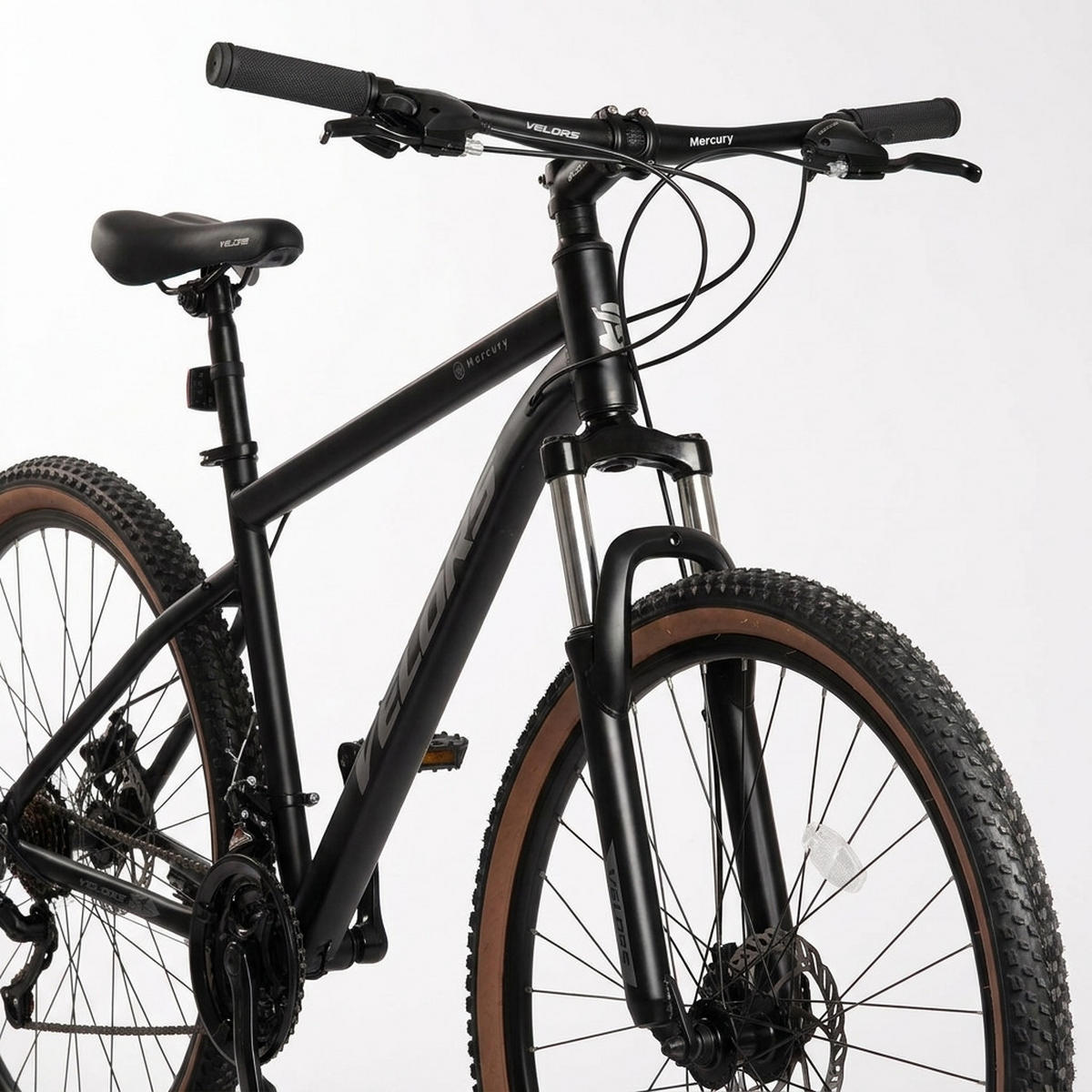 MOUNTAINBIKE 27,5 Zoll Schwarz + Grau – 21-Gang Schaltung - Doppelscheibenbremsen – Carbonstahl - Schwarz, Metall (20cm) - Oxeza