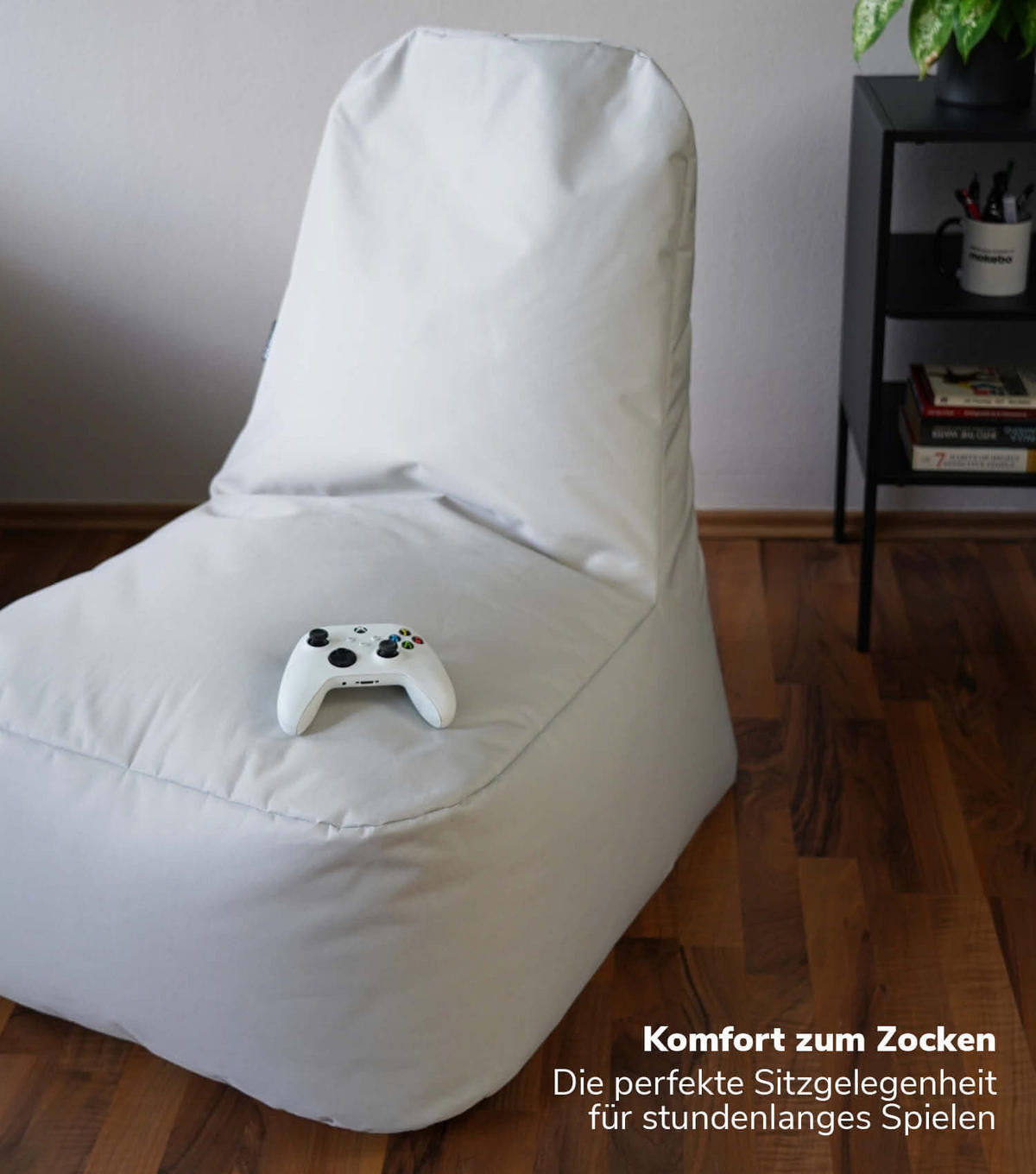 SITZSACK mit Hülle Der Däumchendreher - Grau, Textil (60/86/85cm) - Mokebo