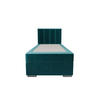 BOXBETT ZILANO 2 mit Matratze H3 und Topper 80x200 Itaka 39 rechts - Blau, Holz/Textil (80/200cm) - Bedante