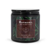 C.B.D. Duftkerze - Braun, Glas/Naturmaterialen (9.5cm)