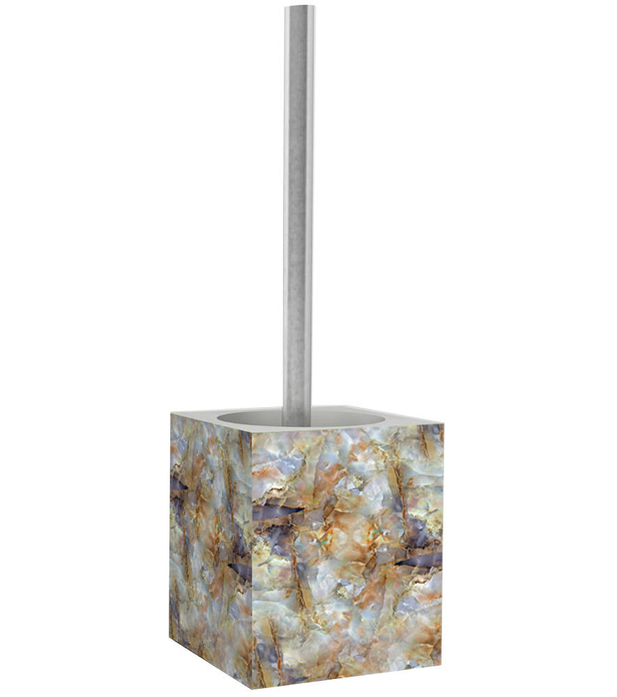 Sanilo Wc-Bürste Grau, Gold, Braun 10x37x10 cm
