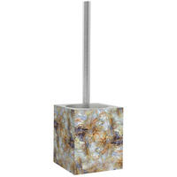 WC-BÜRSTE Marmor Braun - Goldfarben/Braun, Kunststoff (10/37/10cm) - Sanilo