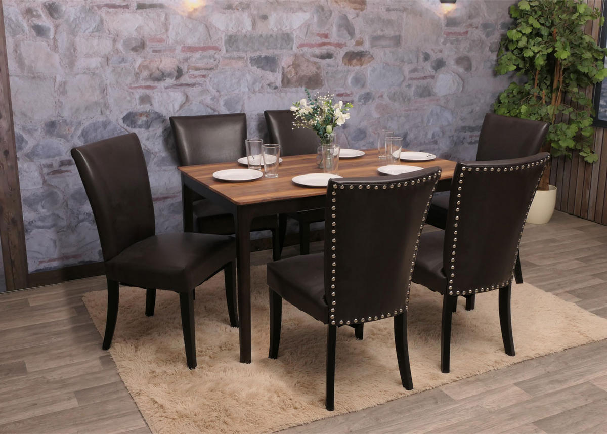 ESSZIMMERSTUHL Braun 2er-Set - Braun, Textil (50/93/62cm) - MCW