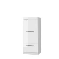 MIKROWELLENSCHRANK Fame-Line Weiß Hochglanz 60 cm - Weiß Hochglanz/Weiß, Holzwerkstoff (60/153.6/58.1cm) - Vicco