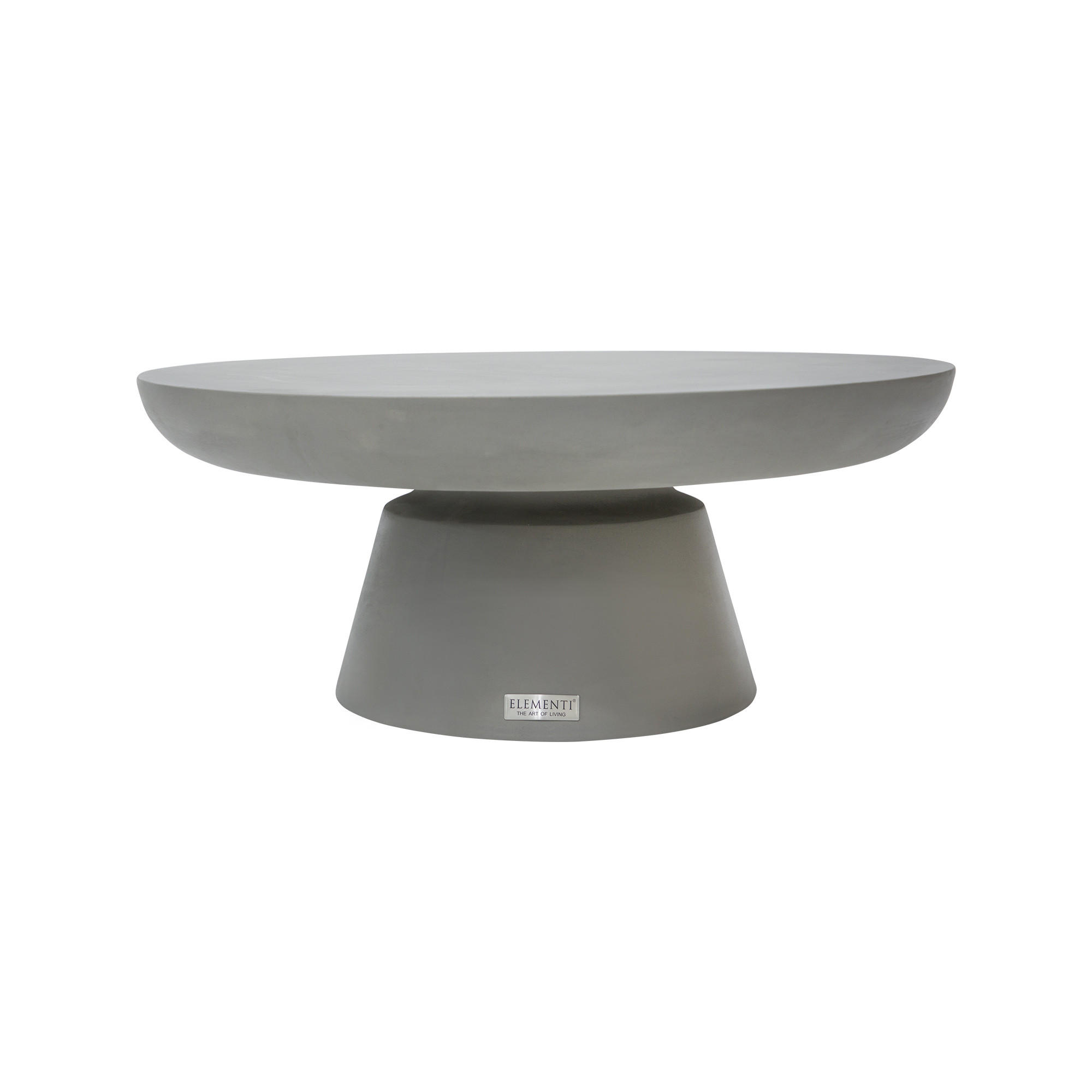COUCHTISCH KYLIX Klein Betonoptik 66 x 66 x 35 cm - Grau, Naturmaterialien (66/66/35cm) - Elementi