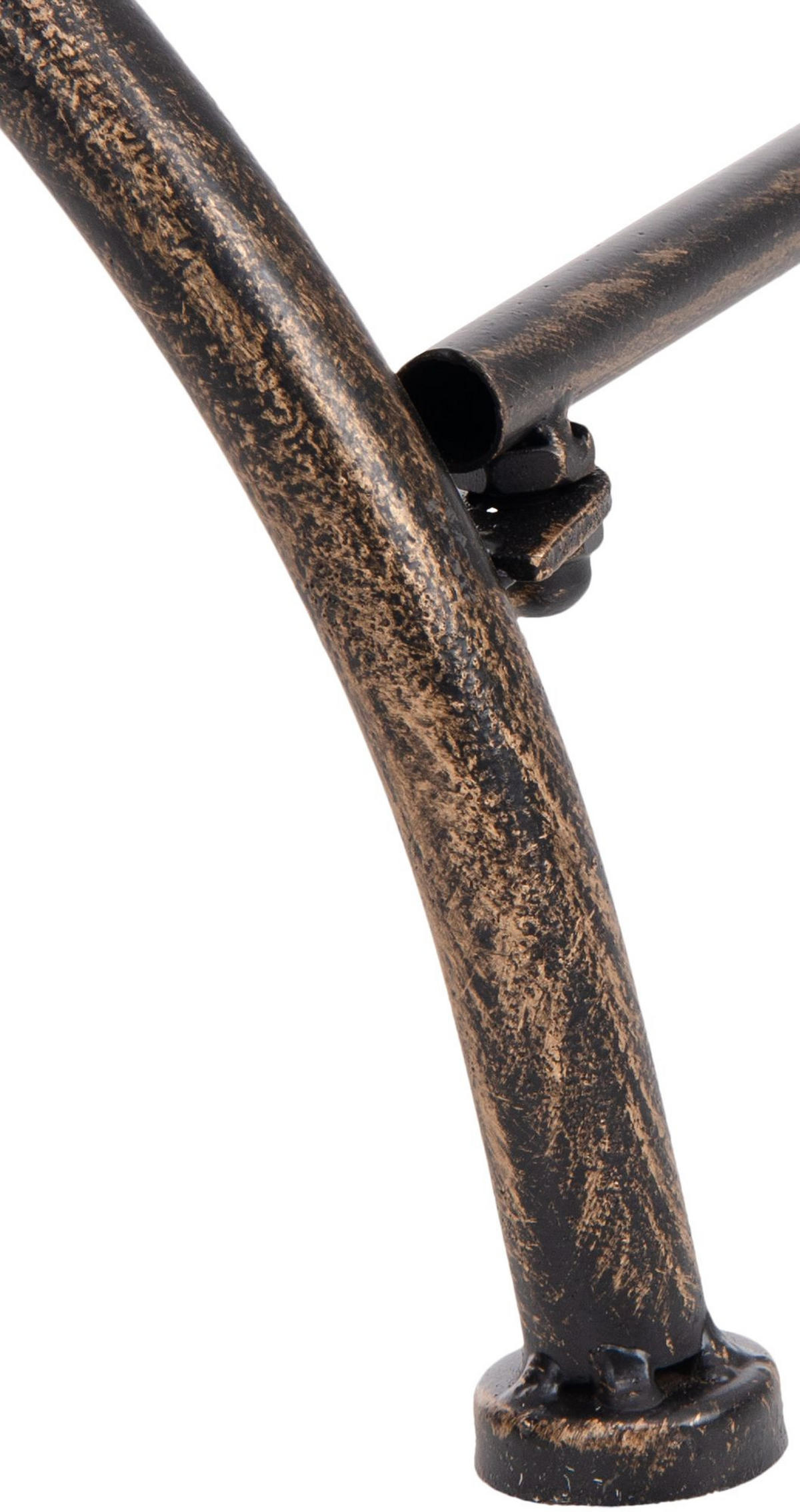 GARTENSTUHL 4er Set Metall bronze - Bronzefarben, Metall (56/92/53cm) - CLP