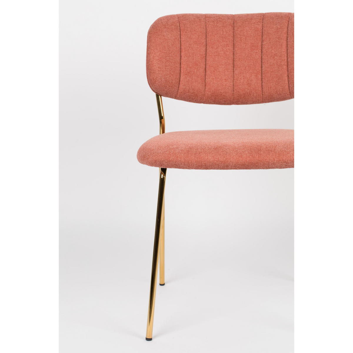ESSZIMMERSTUHL Jolien Gold/ Rosa - 2 er Set - Pink, Textil (48/77/56cm) - Housecraft Living