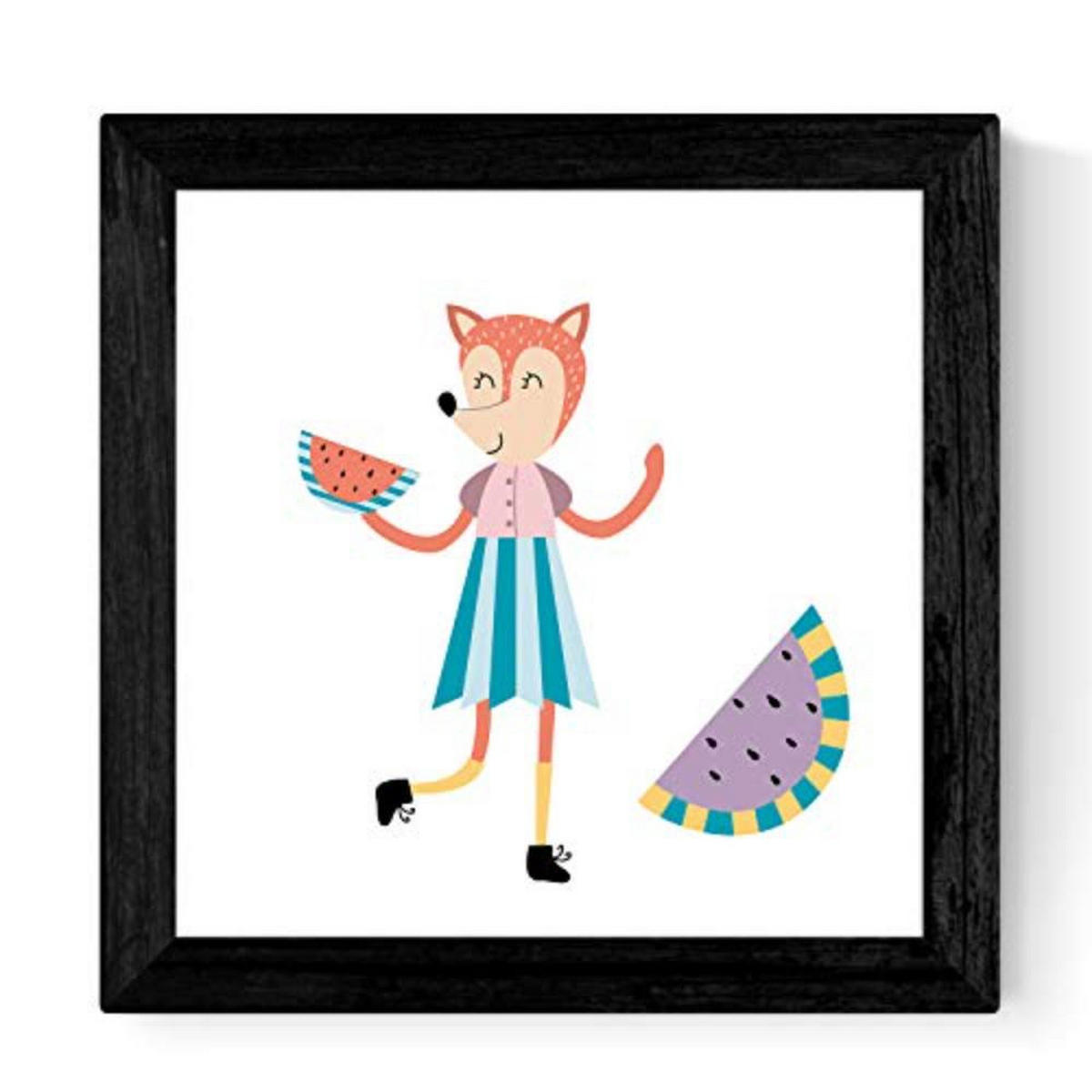 POSTER Set mit 4 skandinavischen modernen Tieren in der Stadt 20x20cm Rahmenlos - Klar, Papier (20/3cm) - Nacnic