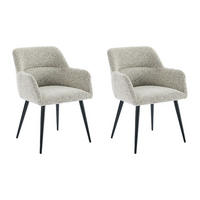 STUHL - 59.5cm x 61cm - Polyester - cremefarben - HEKA - Creme, Textil (59.5/78/61cm) - Vente-Unique