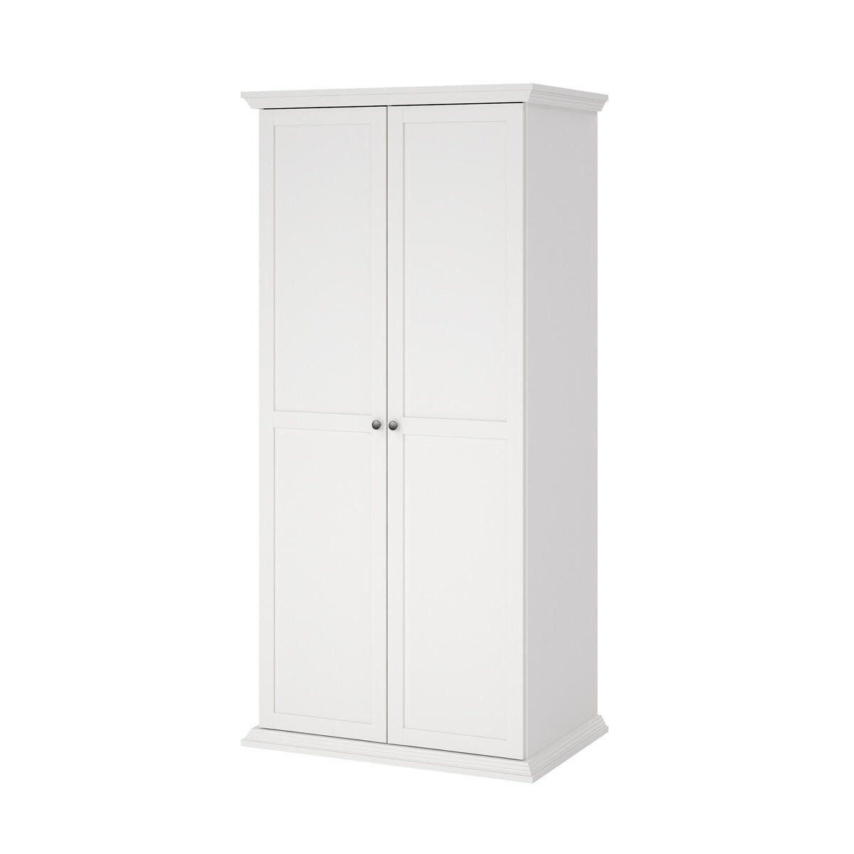 KLEIDERSCHRANK mit 2 Rahmen-Türen south 95,7/63,1/200 cm - Weiß, Holzwerkstoff (63.1/200/95.7cm) - Calicosy