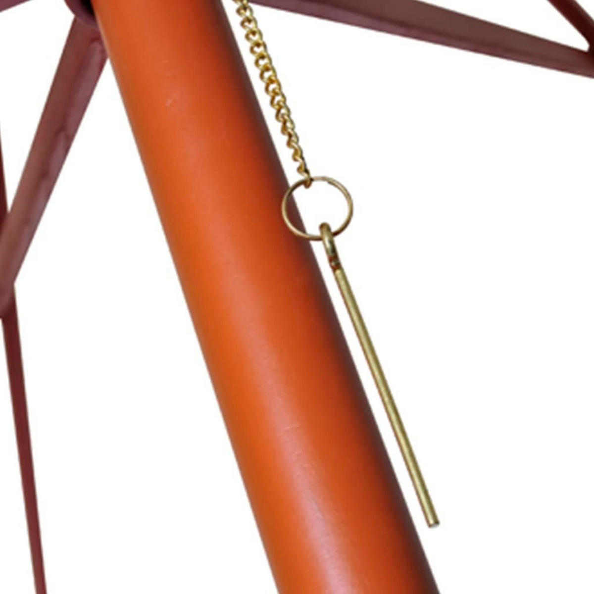 SONNENSCHIRM aus Holz ANNA Sandweiß HxB 258x300 cm - Sandfarben, Holz (300/300cm) - DELUKE