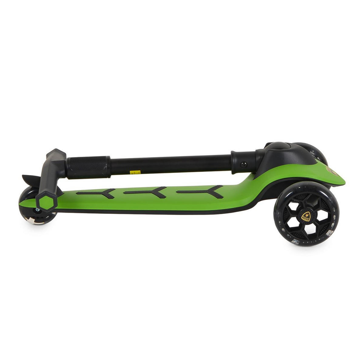 KINDERROLLER Lamborghini Pro grün 3 PU-Räder, ABEC-7, LED-Licht, Schwerkraftlenkung, Hinterradbremse - Grün, Metall (64/32/66cm) - Moni