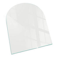 GLASPLATTE für Kamin 80x70 cm Grau - Grau, Glas (80/70/0.4cm) - ArtPrintCave