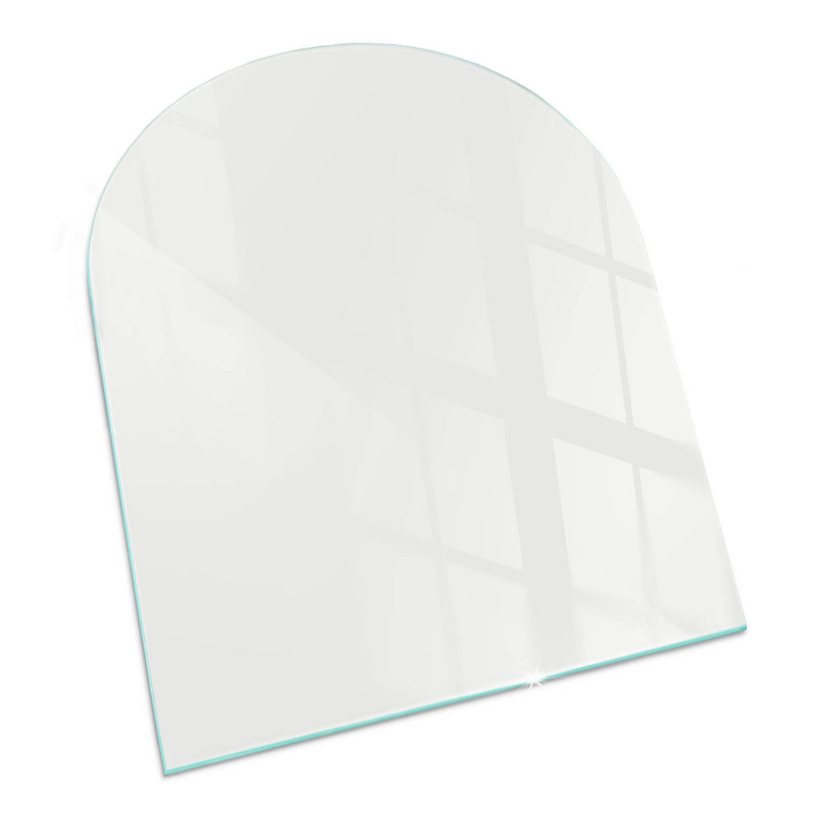 GLASPLATTE für Kamin 80x70 cm Grau - Grau, Glas (80/70/0.4cm) - ArtPrintCave