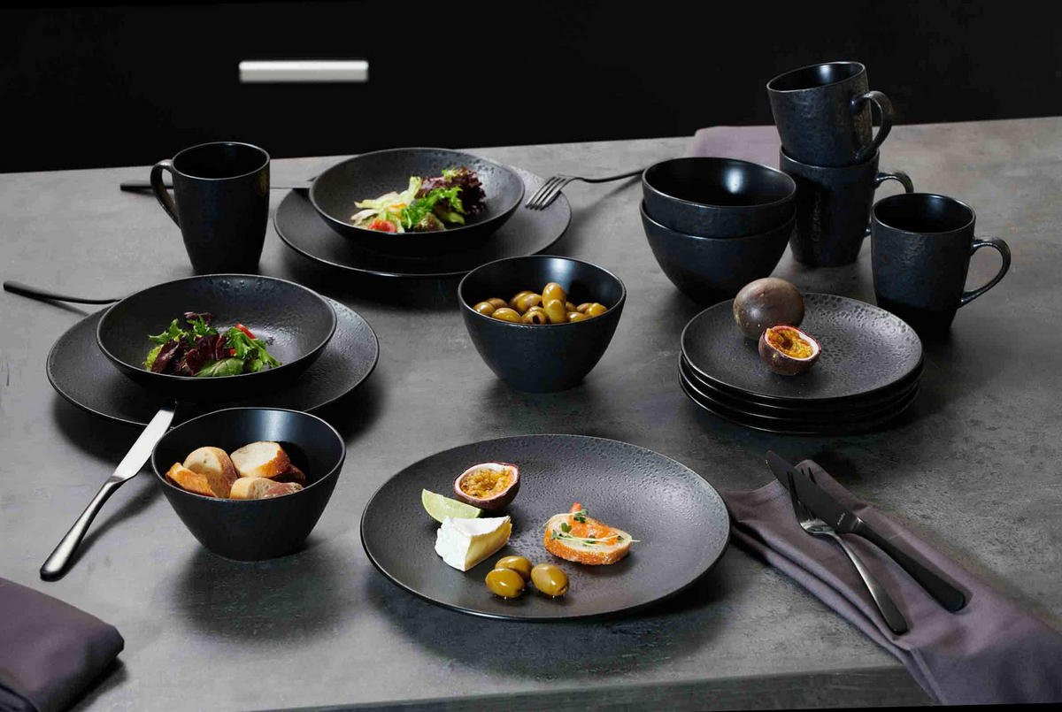 SUPPENSCHALE Kitwe Schwarz ø 20 cm 6er Set - Schwarz, Keramik (20cm) - Ritzenhoff Breker
