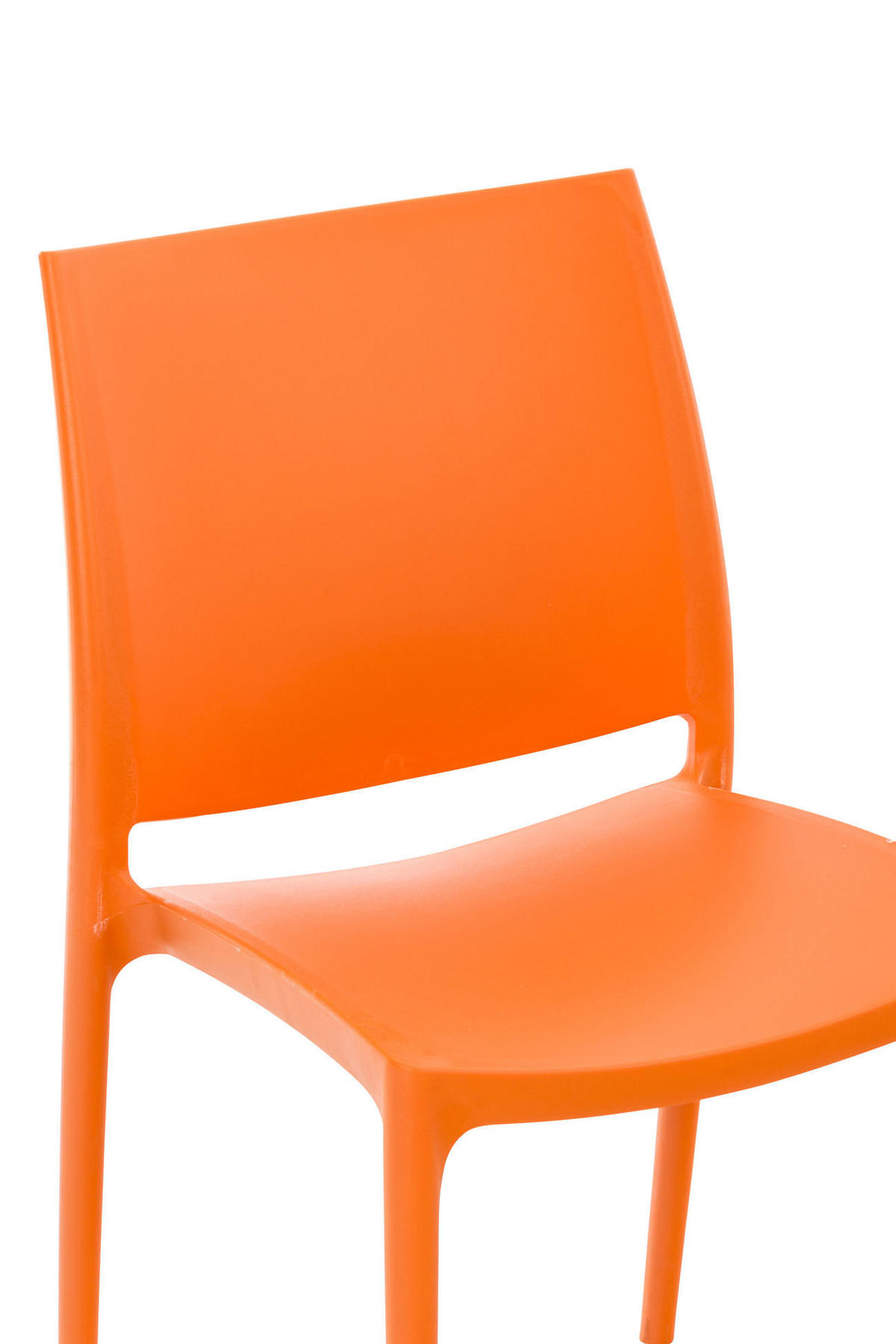 GARTENSTUHL Kunststoff orange - Orange, Kunststoff (44/81/50cm) - CLP