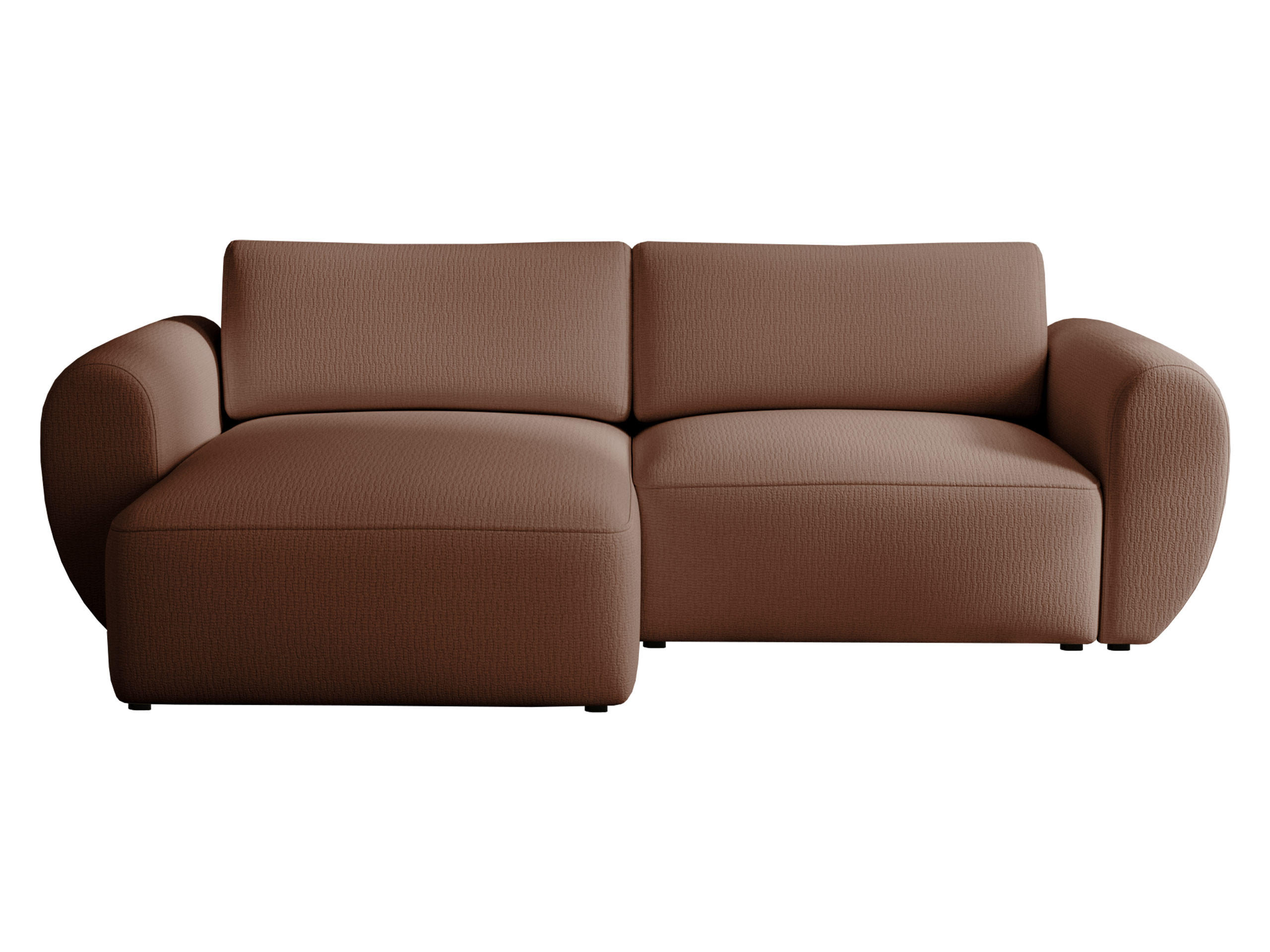 ECKSOFA Suzi - Dunkelbraun/Schwarz, Holzwerkstoff/Kunststoff (147/261cm) - MIRJAN24