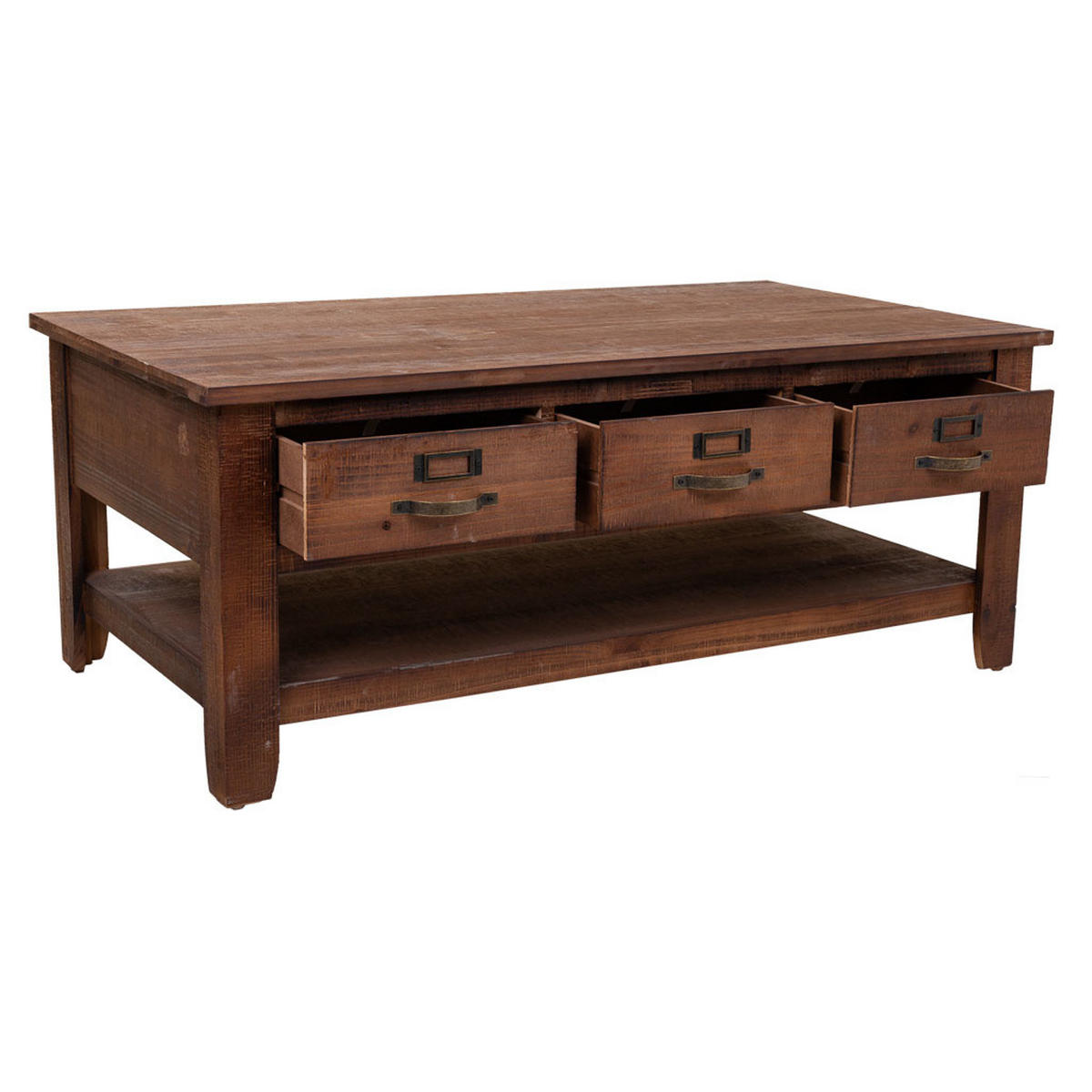 COUCHTISCH aus holz 120x66x48 cm braun - Braun, Holz (66/120/48cm) - Wanderlust