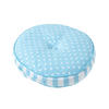 BODENKISSEN blau, Punkte & Streifen ? 43/7 cm - Blau, Textil (43/43/7cm) - Homescapes