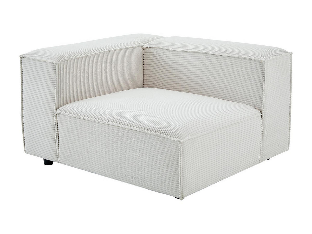 SESSEL mit gerader Rückenlehne - 1 Person - samt - beige Ruzolo - Beige, Holz/Textil (121/67/105cm) - Vente-Unique