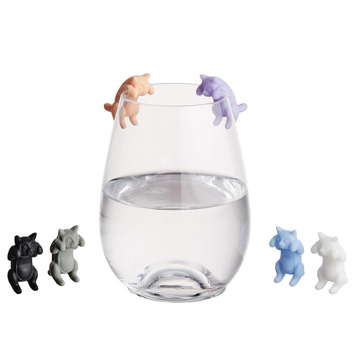 GLASMARKER (6er Set) My Drink - Multicolor, Kunststoff (1.5/1.2/5cm) - Butlers