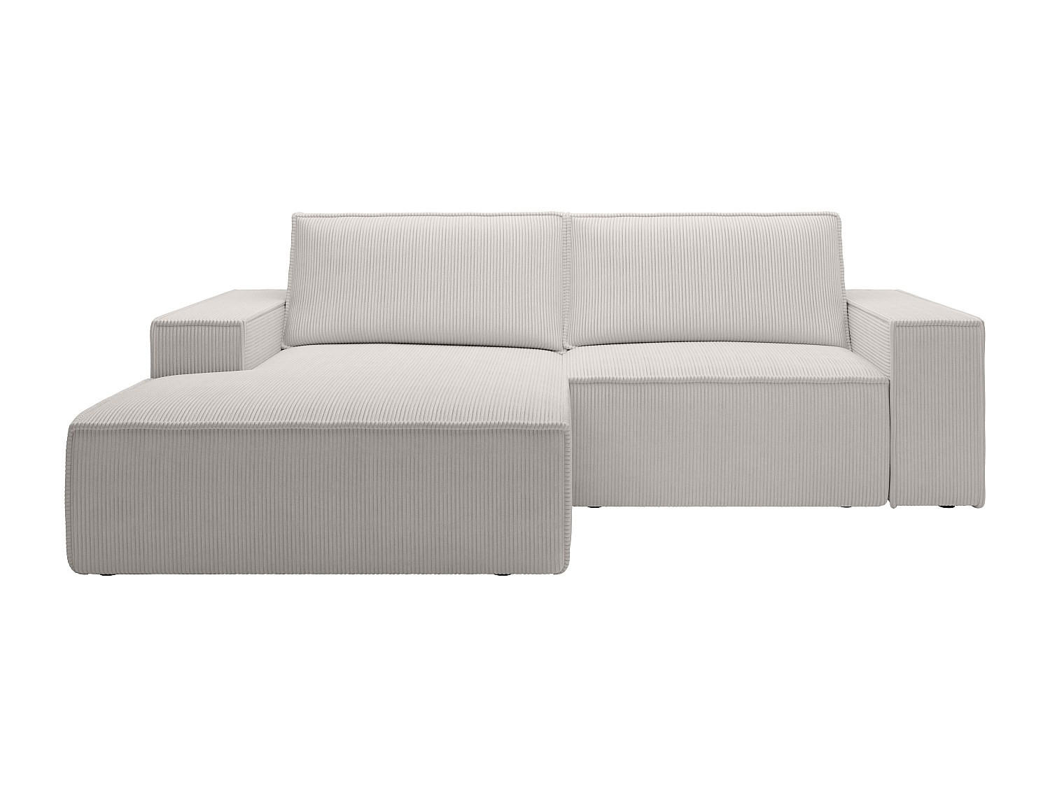 SCHLAFSOFA - 3 Personen - samt - beige Amelia - Beige, Textil (240/85/167cm) - Vente-Unique