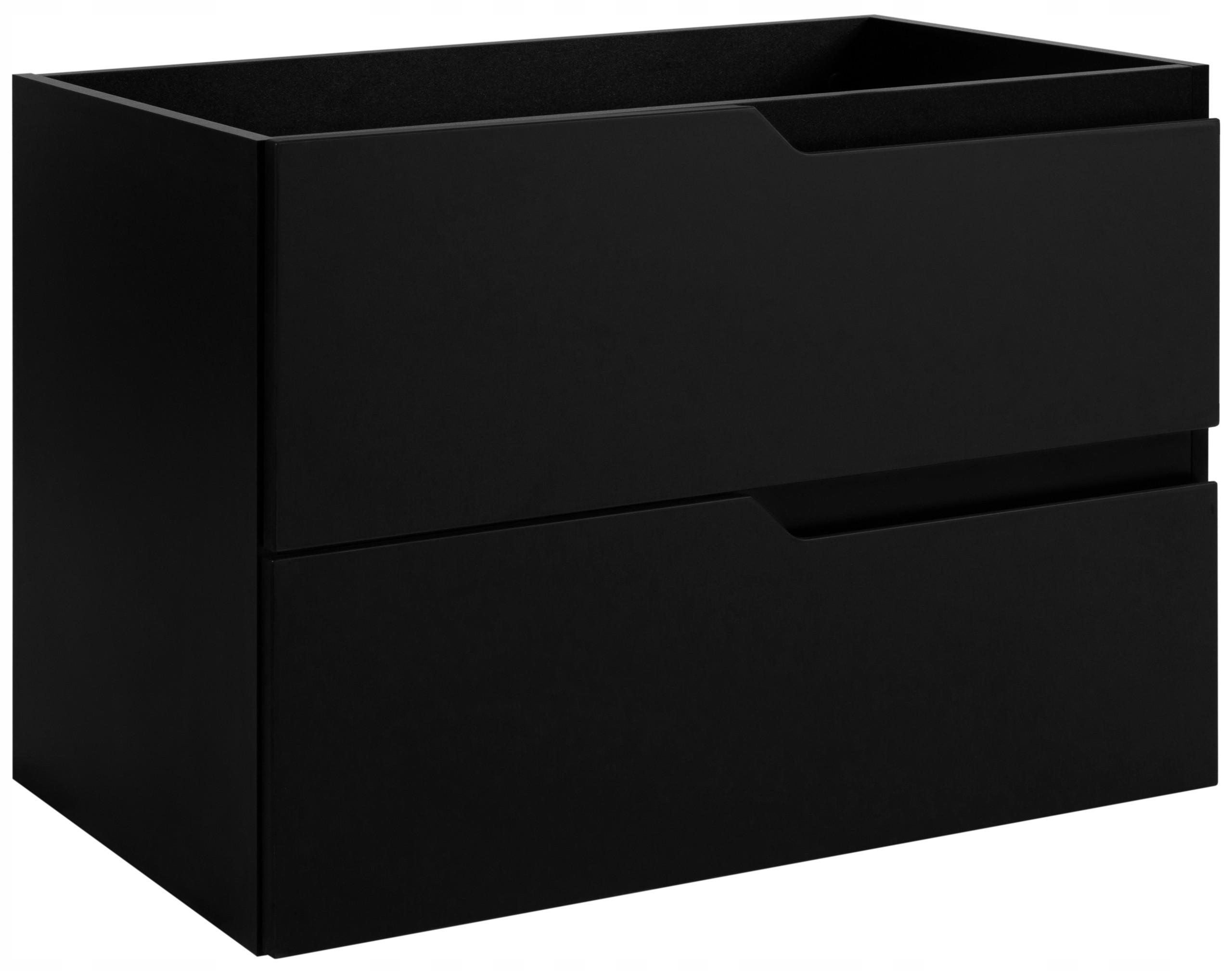 WASCHBECKUNTERSCHRANK MODERN 80cm - Schwarz - Schwarz, Holzwerkstoff (80/57/46cm) - Rodan