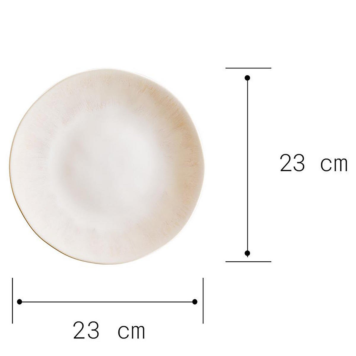 GESCHIRRSET 12-tlg. Atlantis 4 Personen - Beige, Keramik (28/3/28cm) - Butlers