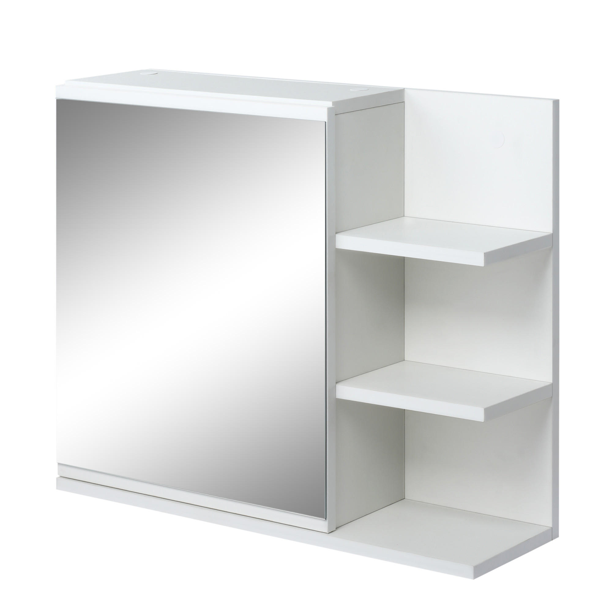 SPIEGELSCHRANK Weiß - Weiß, Holzwerkstoff (60/50/18cm) - PANGIVO