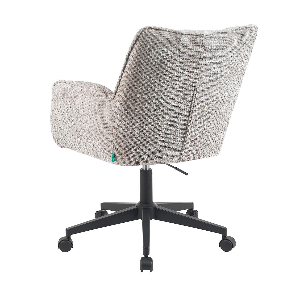 BÜROSTUHL Mika-Sven - Hellgrau/Schwarz, Textil/Metall (59/81/66cm) - DUBI Möbel