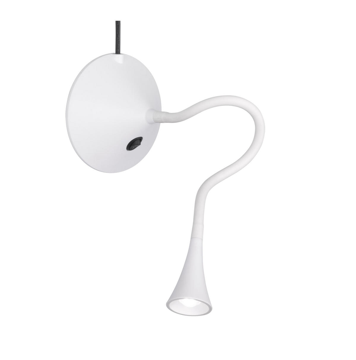 TISCHLAMPE VIPER - Weiß - 0/0/31.8 cm - Weiß, Kunststoff (13.5/13.5/31.8cm) - Trio Leuchten