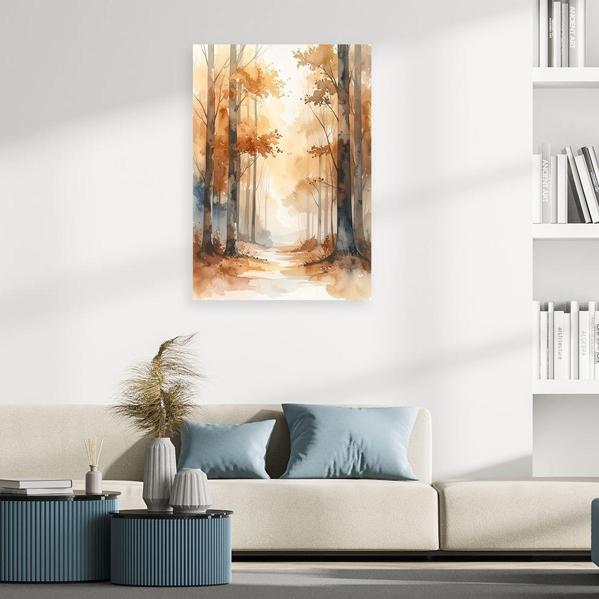 LEINWANDBILD Natur und Botanik 80x120cm - Beige, Textil (80/120cm) - Feeby