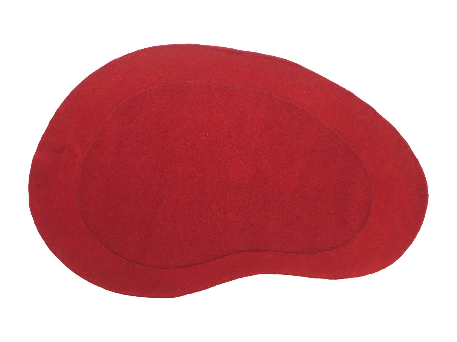 WOHNZIMMERTEPPICH - 230 cmcm x 160 cmcm - Stoff - Rot - ORUNI - Rot, Textil (230/160cm) - Vente-Unique