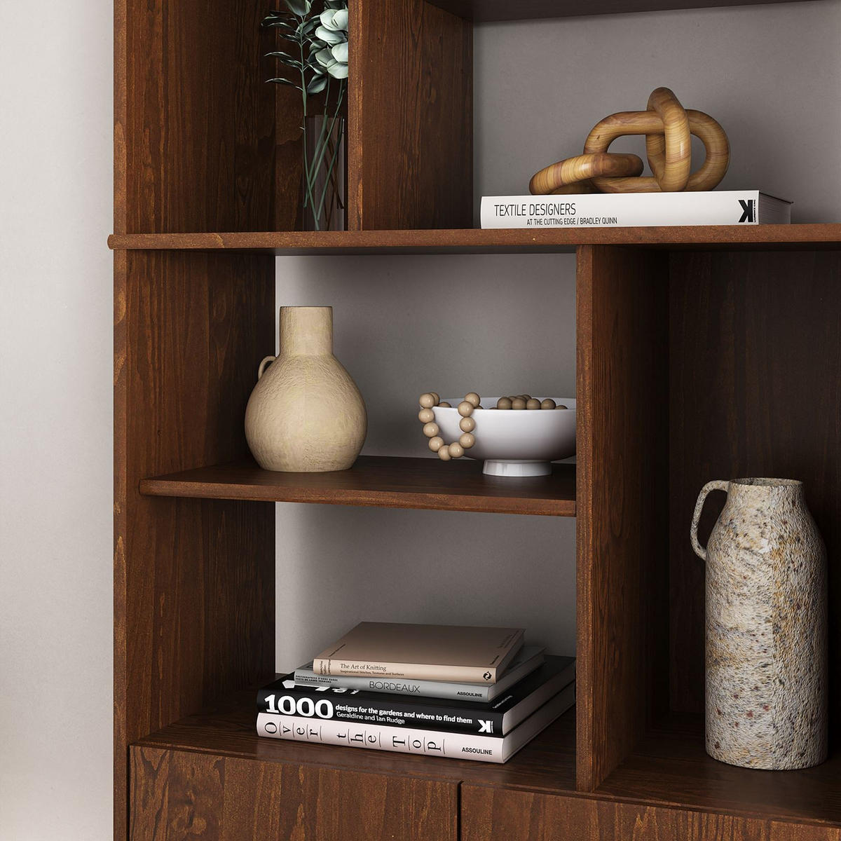 WOHNZIMMERSCHRANK SIMONA - Kastanienfarben, Holz (80/188/37cm) - IDIMEX