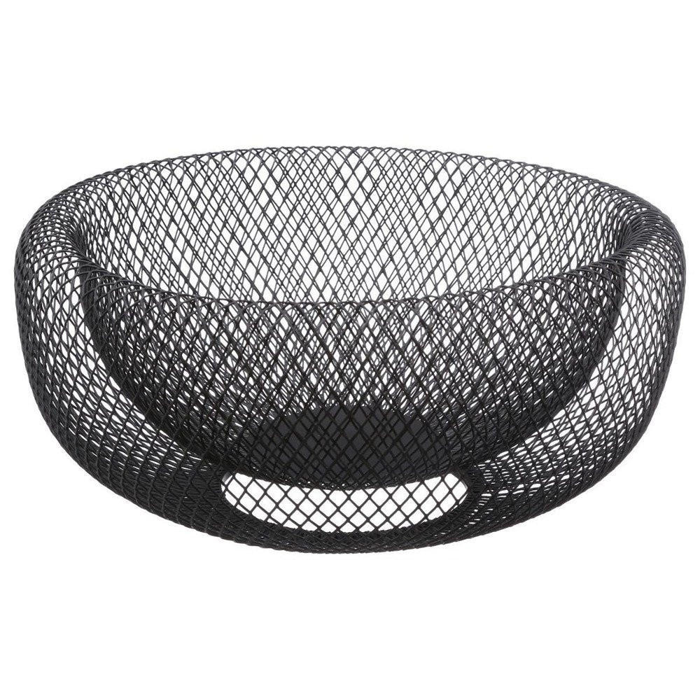 OBSTKORB Gemüse Schwarz 27/27/14 cm - Schwarz, Metall (27/12.4/27cm) - 5five Simply Smart