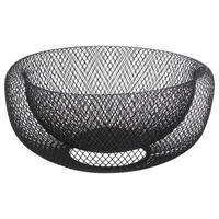OBSTKORB Gemüse Schwarz 27/27/14 cm - Schwarz, Metall (27/12.4/27cm) - 5five Simply Smart