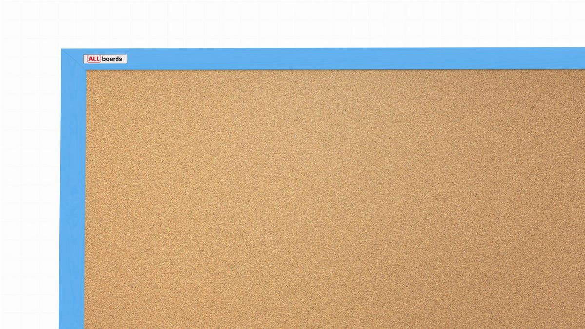PINNWAND mit blauem Naturholzrahmen 90x60cm - Blau, Holz (90/60/1.5cm) - ALLboards
