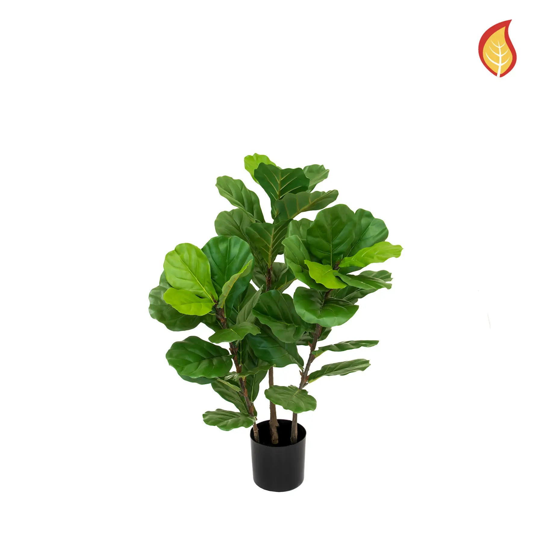 KUNSTBAUM Künstliche Geigenfeige - Christof 90 cm - Grün, Kunststoff (90cm) - aplanta